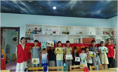 五谷丰登迎立秋 肥东店埠镇镇南社区社工站举办儿童创意贴画活动